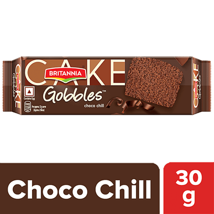 Britannia Gobbles Choco Chill Cake, 30 G