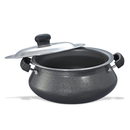 Prestige Omega Select Plus Aluminium Non-Induction Base Non-stick Handi with Stainless Steel Lid-160MM