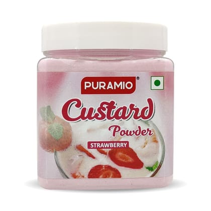 Puramio Custard Powder (Strawberry), 250 gm