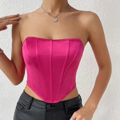 Wholesale boutique female clothes XS crop top sexy club wear women tank tops-XS / Pink