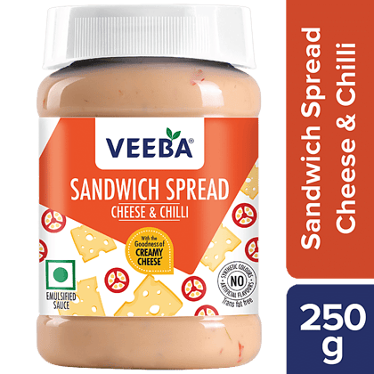 Veeba Sandwich Spread Cheese & Chilli, 250 G(Savers Retail)