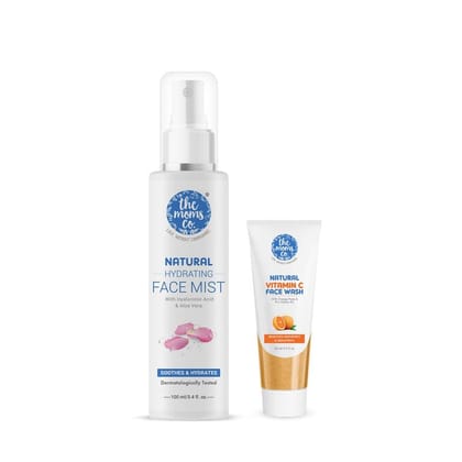 Natural Hydrating Face Mist + Mini Vitamin C Face Wash