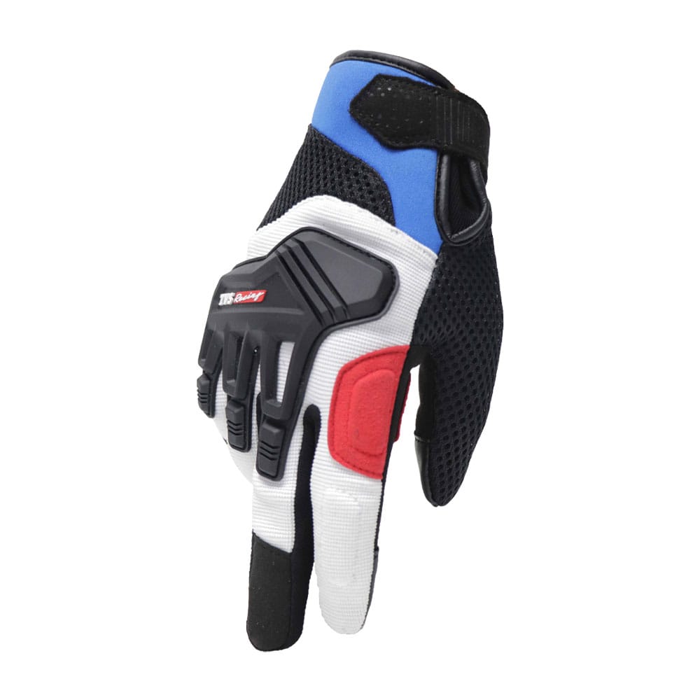 TVS Racing Riding Gloves City Blue & Red 