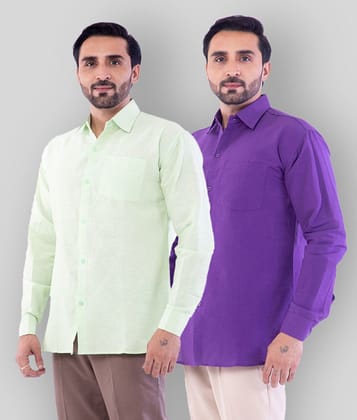 DESHBANDHU DBK - Multicolor Cotton Regular Fit Men's Casual Shirt (Pack of 2 ) - None