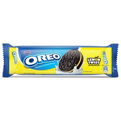 Cadbury Oreo Lemon Twist Limited Edition Crme Biscuit, 120G