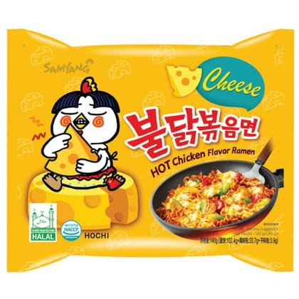 Samyang Cheese Hot Chicken Flavor Ramen Noodles