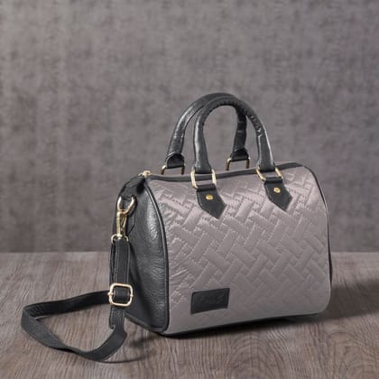 Mona B Handbag | Crossbody Bag | Stylish Vintage Shoulder Bags for Women: Naomi Steel - QRP-300 STL
