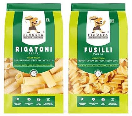 Finosta Rigatoni And Fusilli, Combo Pack of 2