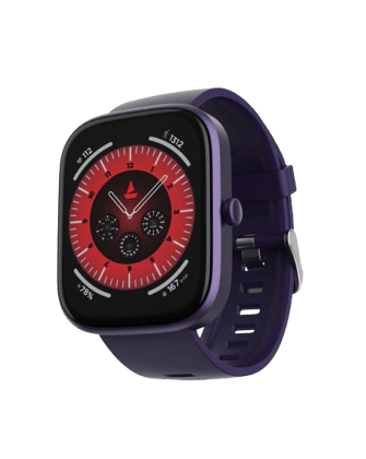 boAt Ultima Chronos | Smartwatch with 1.96" (4.97cm) AMOLED Display, BT Calling, Crest OS+, 100+ Watch Faces Deep Purple