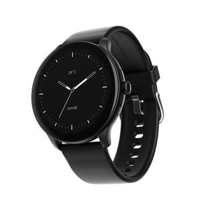 boAt Lunar Connect Pro | Premium Round Dial Smartwatch with 1.39" (3.53 cms) Big Amoled Display, Watch Face Studio, 700+ Active Modes, 15 Days Of Battery Life Active Black