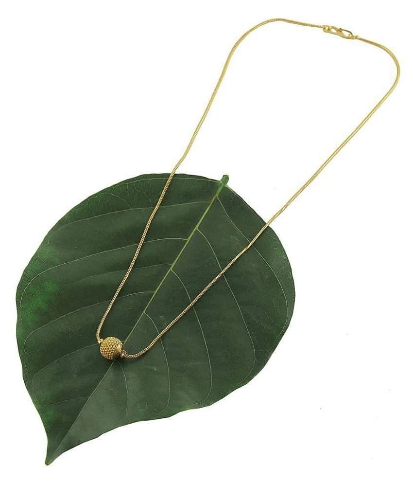 Soni jewellery - Golden Pendant set ( Pack of 1 ) - Golden