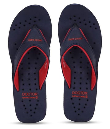 DOCTOR EXTRA SOFT - Multi Color Womens Thong Flip Flop - 8