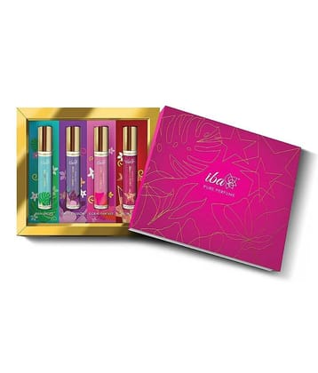 Iba Pure Perfume Gift, Set of 4 Alcohol Free Rollerball Perfumes Alcohol Free, Long Lasting, (Pack of 1)