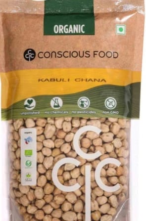 Conscious Food Chickpeas / Kabuli Chana 500g Organic