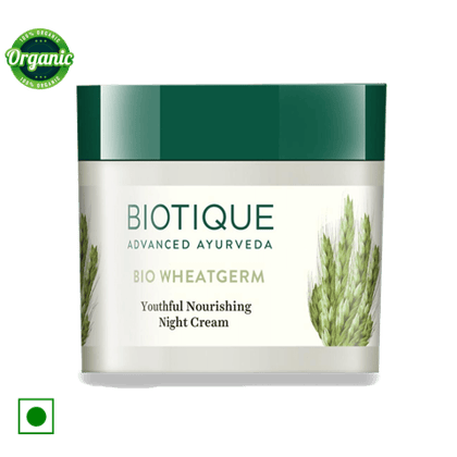 Biotique Bio wheatgerm Nourishing night cream, 50 gm Box
