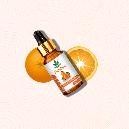 Havintha Pure and Organic Mandarin Essential Oil for Hair Care , Acne & Wrinkles and Aromatherapy-15 ml.