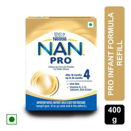 Nestle Nan 4 Follow Up Formula Powder for older infant, 400 gm Box