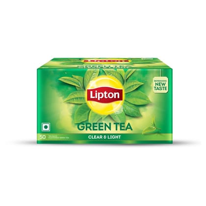 Lipton Clear & Light Green Tea Bags 50 Pcs, 65 grams