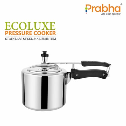 Ecoluxe Aluminium Plain Pressure Cooker-3L