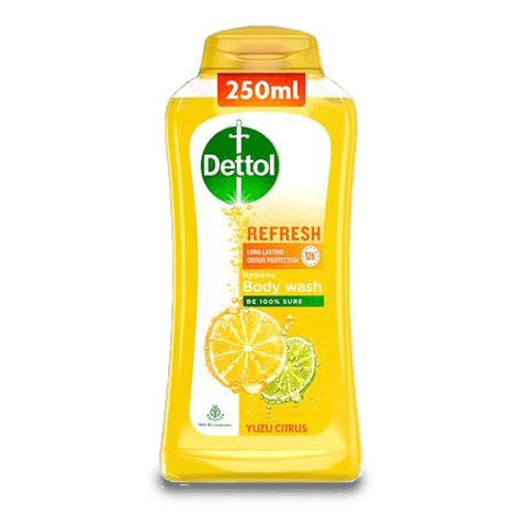 Dettol Refresh With Yuzu Citrus Body Wash, 250 ml Bottle