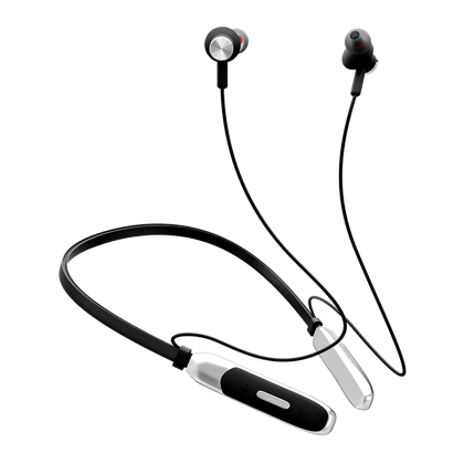 Ubon Oman CL-395 Wireless Neckband(20 Hrs Playtime) (Black)