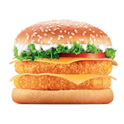 BK Veggie Double Patty Burger With Double Cheese Slice