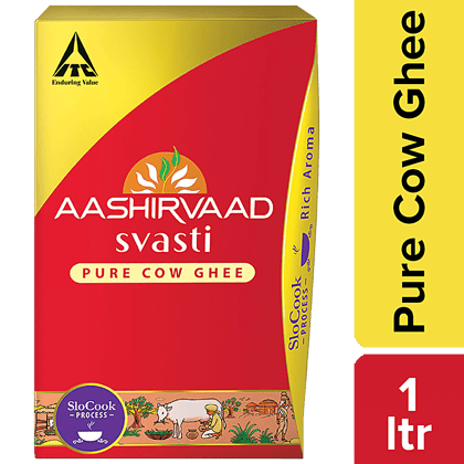 Aashirvaad Svasti Cow Ghee/Tuppa, 1 L Pet Pack(Savers Retail)