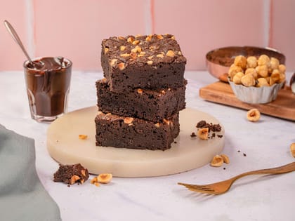 Hazelnut Chocolate Brownie - 1Pc