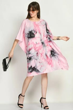 Pink Short Kaftan Dress