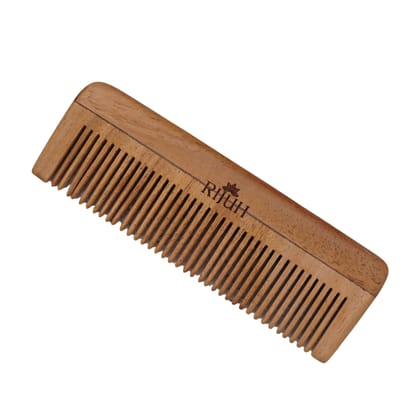 Kacchi Neem Wooden Pocket Comb-Pack of 1
