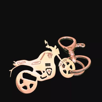 Triumph Speed 400 Keychain-Side View / Rose-Gold