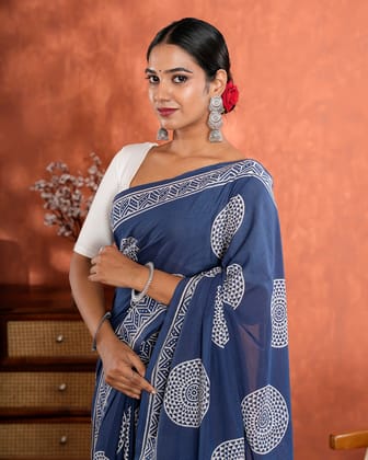Jaipur Hand Block Print Saree