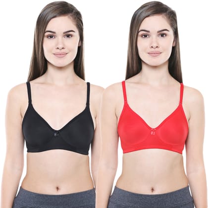 Bodycare Women Cotton Full Coverage Non Padded Regular Bra Pack - 2 E5554BRE