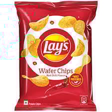 Lay's Wafer Style Sundried Chilli Flavour Potato Chips 40 GRAM