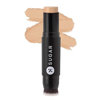 SUGAR Cosmetics - Ace Of Face - Matte Foundation Stick - 30 Chococcino (Medium Foundation with Warm Undertone) - Waterproof, Full Coverage Foundation for Women with Inbuilt Brush - 12 g