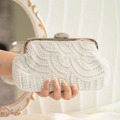 Pearly Pearl Clutch Bag-1