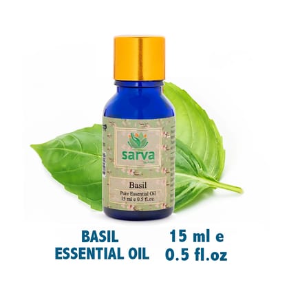 Basil Oil | Clear Blemishes & soothe inflamed skin| Natural Insect Repellent | Promote scalp health |-15ml