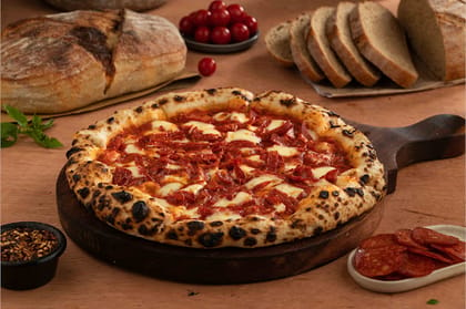 Sourdough Shredded Pepperoni Pizza(Pork) __ 4 Slice