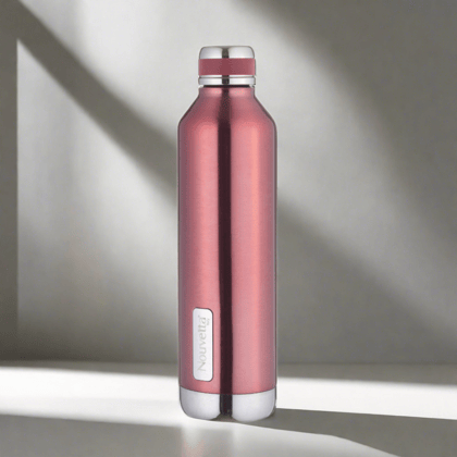 Nouvetta Elite Double Wall Stainless Steel Flask, 750 ml-Red