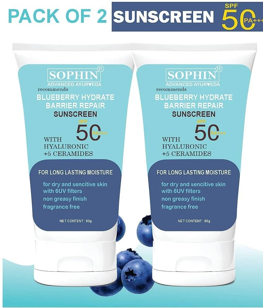 SOPHIN SPF 50 Sunscreen Cream For All Skin Type ( Pack of 2 )