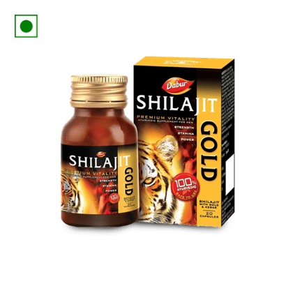 Dabur Red Shilajit Gold Health Suppliment, 20 Units