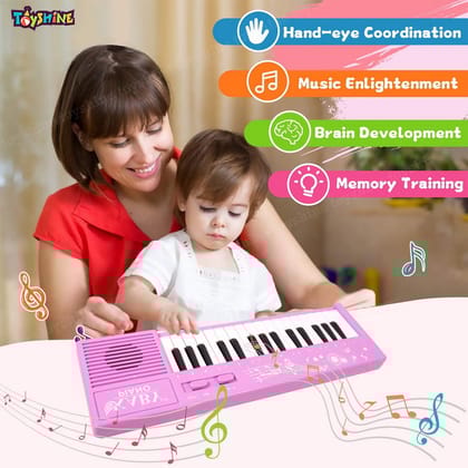 PORTABLE 32 KEYS & 32 MELODY SOUND MINI KEYBOARD PIANO MUSICAL TOYS FOR BABIES AND KIDS, 3+ YEARS KIDS PIANO
