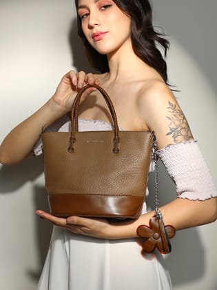 The Basket Hand Bag - Chocolate Brown-Sling Bag