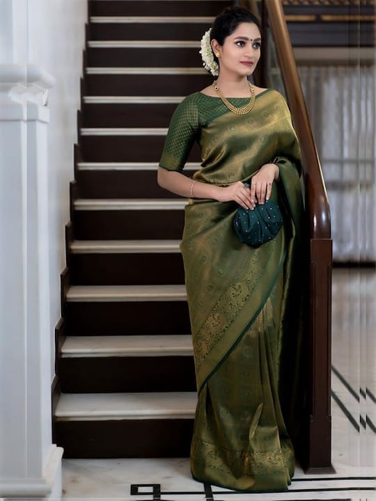 Woven Design Zari Saree
