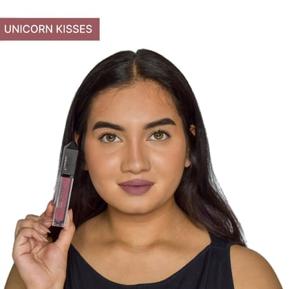 Love Earth Liquid Mousse Lipstick - Unicorn Kisses Matte Finish | Lightweight, Non-Sticky, Non-Drying,Transferproof, Waterproof | Lasts Up to 12 hours with Vitamin E and Jojoba Oil - 6ml