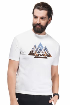 Geometric Mountains-S / White