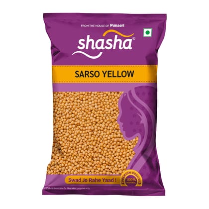 SHASHA - WHOLE SARSO YELLOW  100G  (FROM THE HOUSE OF PANSARI)