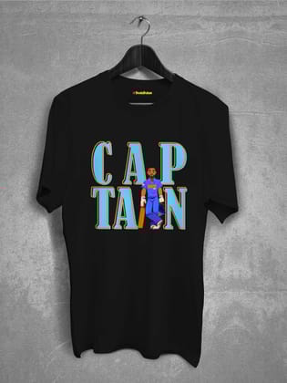 Captain Cricket T-shirt-Black / XS