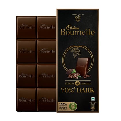 Cadbury Bournville Rich Cocoa 70% Dark Chocolate Bar, 80 g