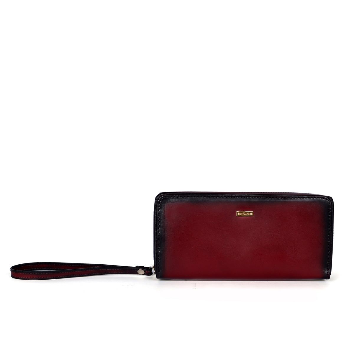 Customized Clutch/Wallet Key Hook in Wine Leather-FS